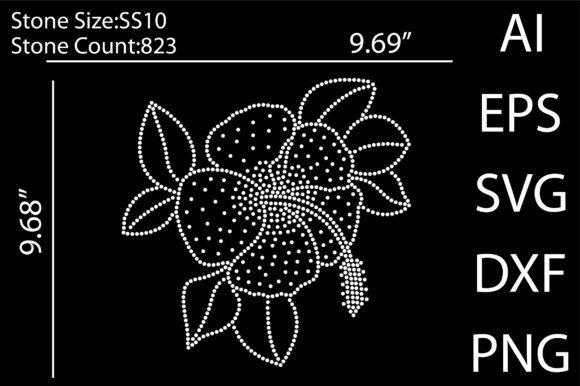 Download Flower Rhinestone Templates Design - Premium Resources