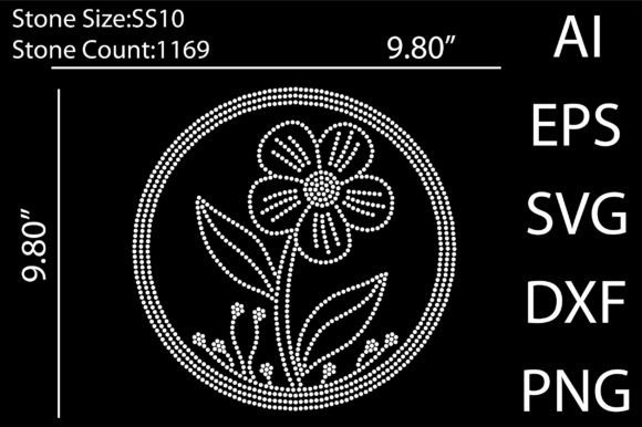 Download Flower Rhinestone Templates Design - Templates design Collection